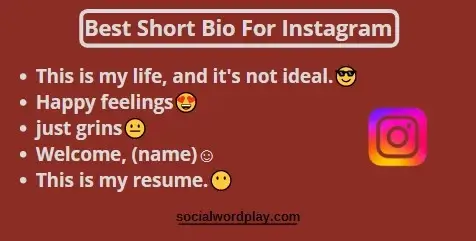 short instagram bio text with emojis