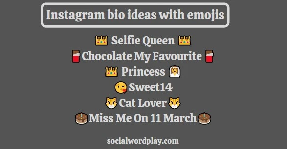 instagram bio ideas text with emojis