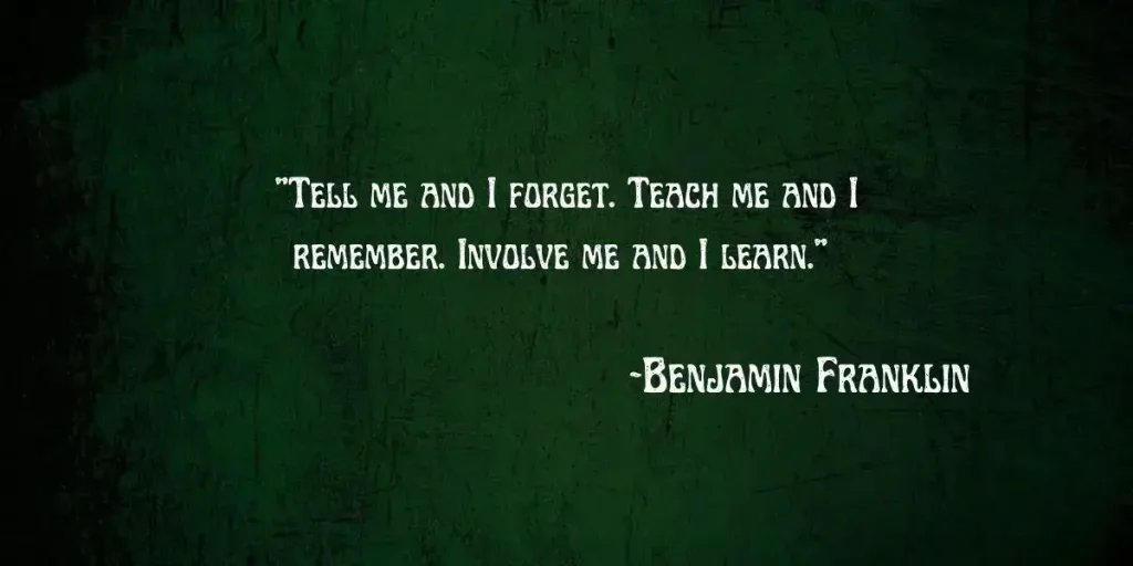 quote of benjamin franklin for facebook bio