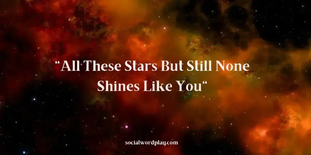 a quote about stars with a starry background