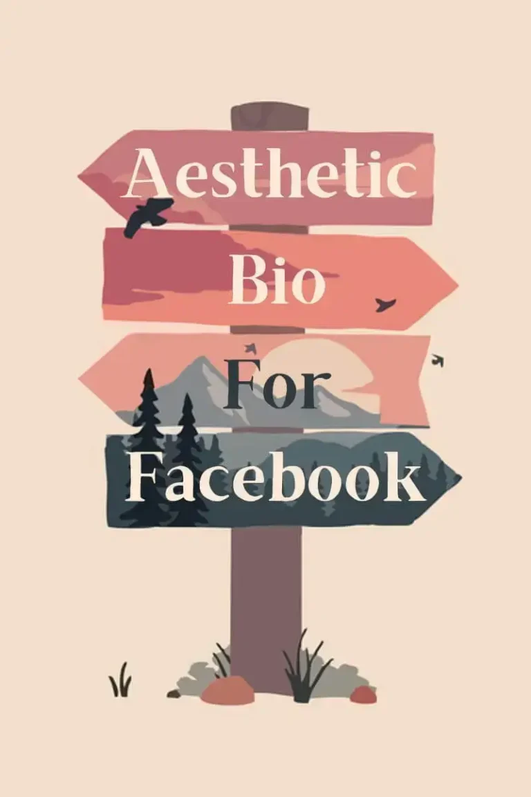 aesthetic bio for facebook text written on wood