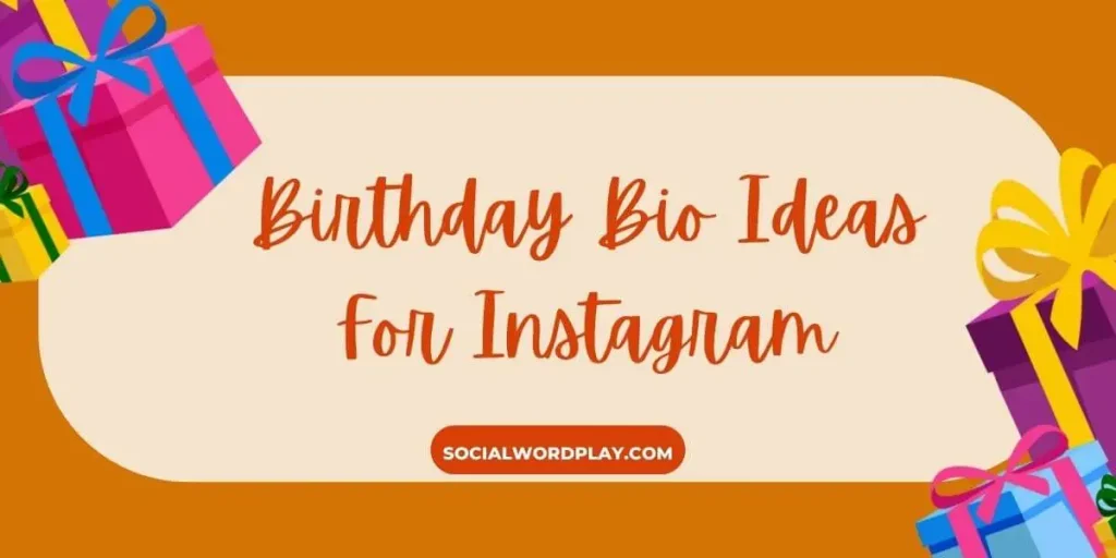 birthday bio for instagram text with mustard background