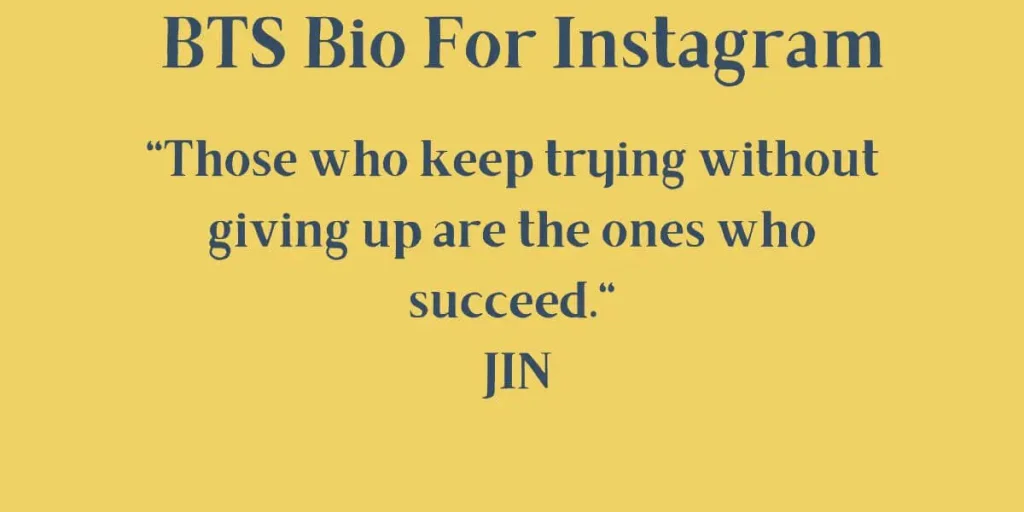 bts quotes for instagram bio