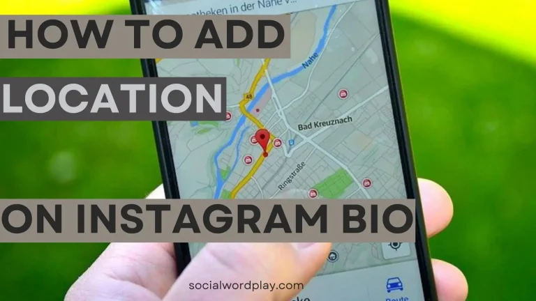 how to add location on instagram bio text with a phone