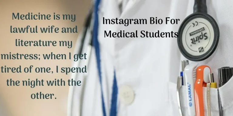 attractive instagram bio for medical students 