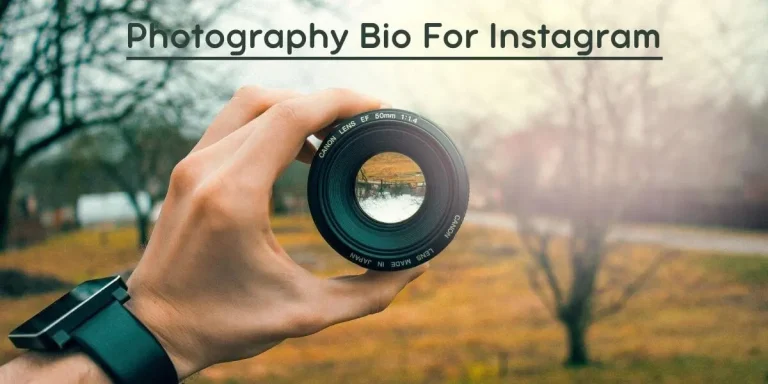 Photography bio for instagram