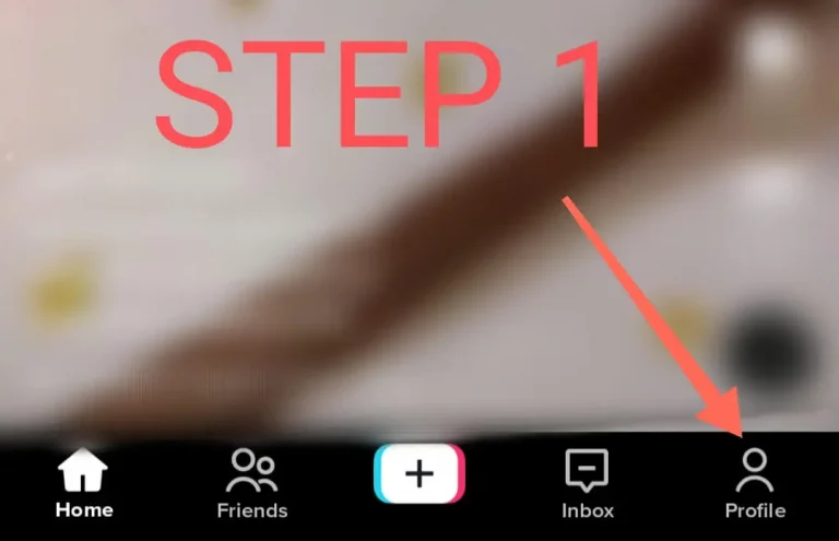 step one of how to add tiktok link to instagram bio