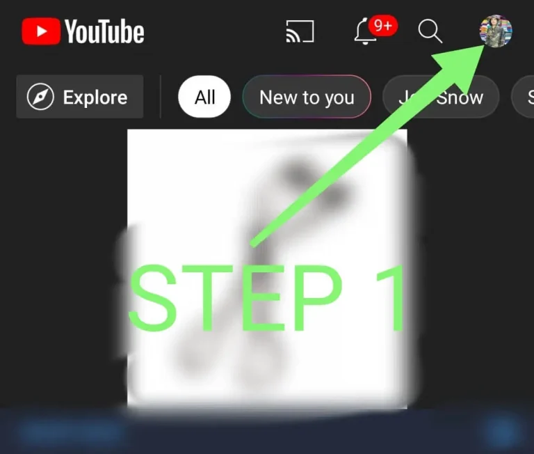 step 1 of copying yotube link