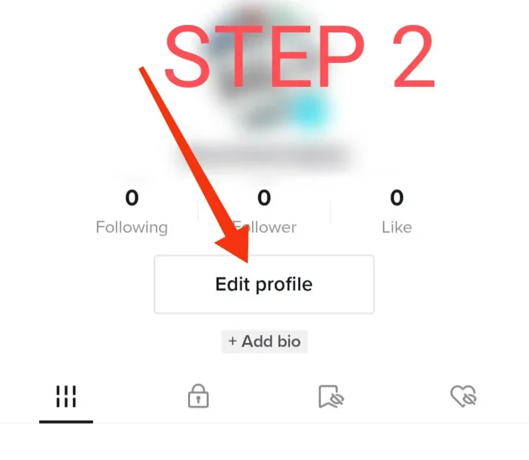 step two of adding tiktok link in instagram bio