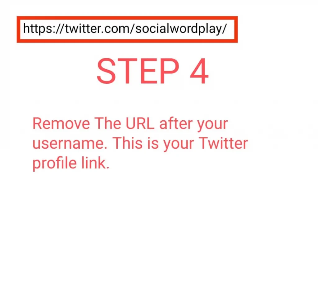 step 4 of how to add twitter link to instagram bio