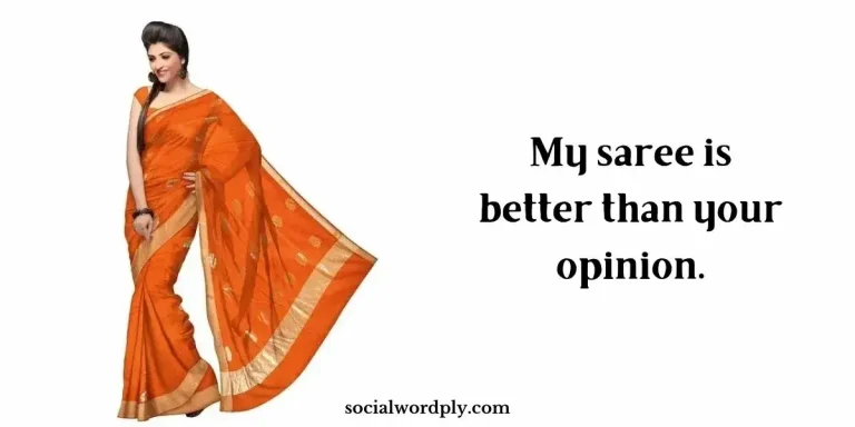 saree lover quotes for instagram